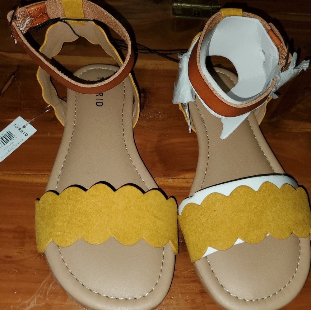 Yellow sandals
